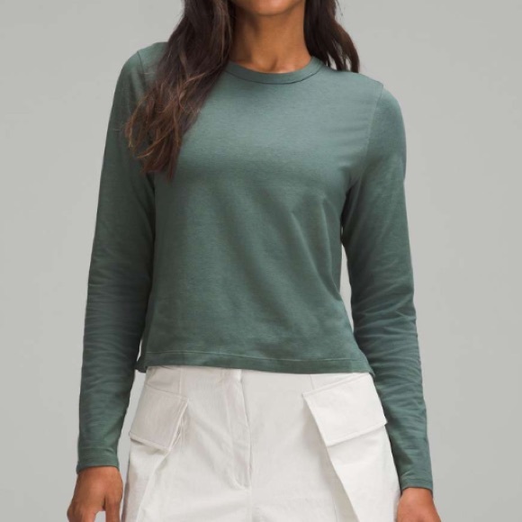 lululemon athletica Tops - Lululemon Classic-Fit Cotton Blend Long Sleeve Shirt
